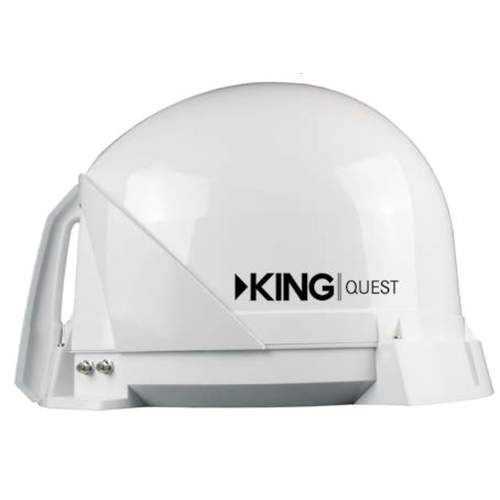 King Quest Automatic Satellite Dish White
